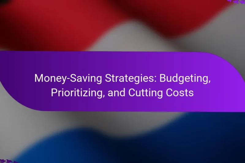 Money-Saving Strategies: Budgeting, Prioritizing, and Cutting Costs