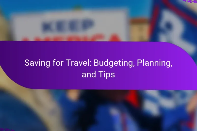 Saving for Travel: Budgeting, Planning, and Tips