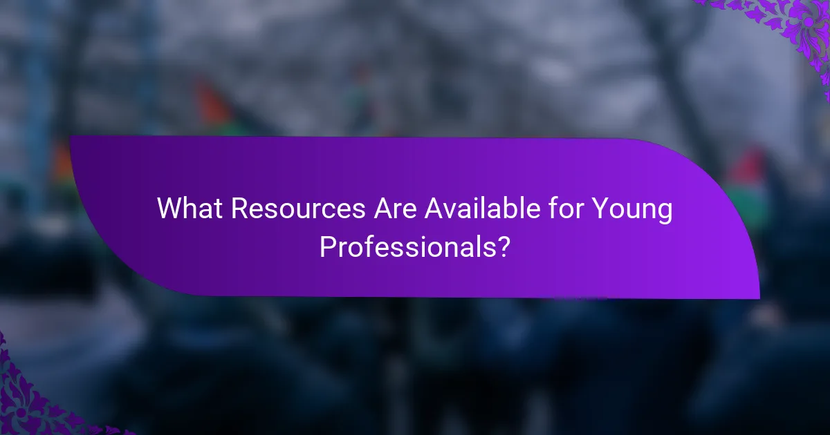 What Resources Are Available for Young Professionals?